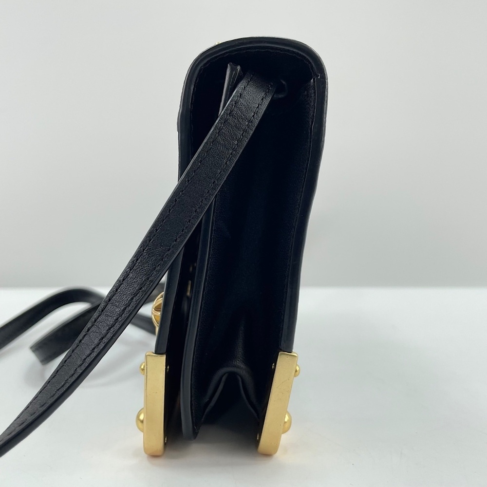 Prada Cahier Studded Shoulder Bag, Black - Picture 5 of 12